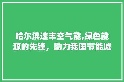 哈尔滨速丰空气能,绿色能源的先锋，助力我国节能减排_哈尔滨速丰空气能 哈尔滨速丰空气能,绿色能源的先锋，助力我国节能减排_哈尔滨速丰空气能 旧房改造