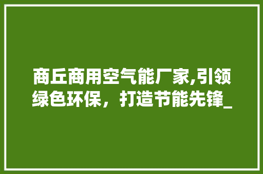 商丘商用空气能厂家,引领绿色环保，打造节能先锋_商丘商用空气能厂家 商丘商用空气能厂家,引领绿色环保，打造节能先锋_商丘商用空气能厂家 洗衣机