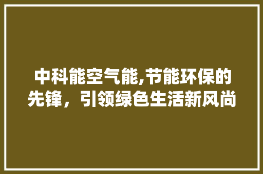 中科能空气能,节能环保的先锋，引领绿色生活新风尚_中科能空气能价格 中科能空气能,节能环保的先锋，引领绿色生活新风尚_中科能空气能价格 灯具安装