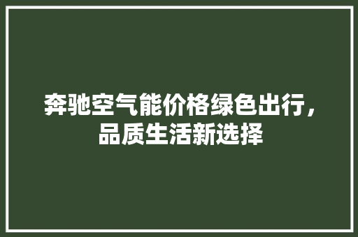 奔驰空气能价格绿色出行，品质生活新选择 冰箱