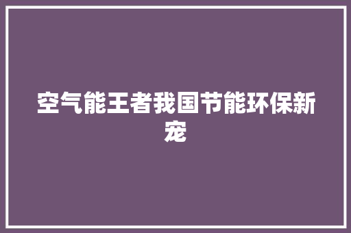 空气能王者我国节能环保新宠 灯具安装
