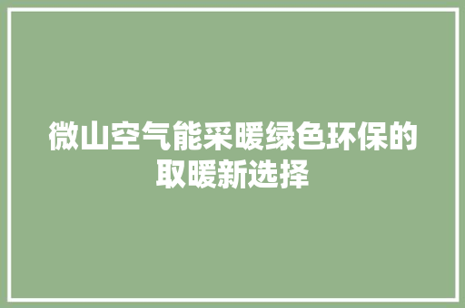 微山空气能采暖绿色环保的取暖新选择 洗衣机