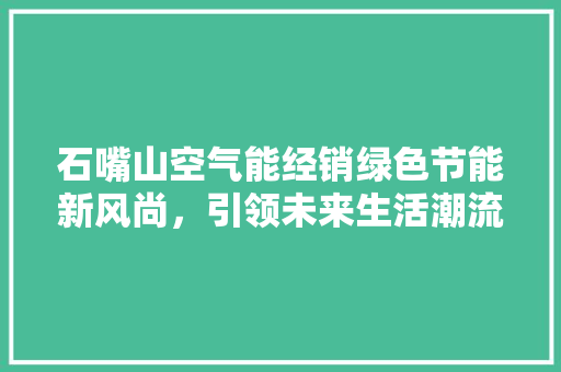 石嘴山空气能经销绿色节能新风尚，引领未来生活潮流 装修设计