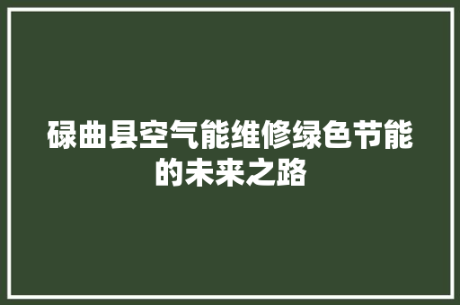 碌曲县空气能维修绿色节能的未来之路 洁具维修