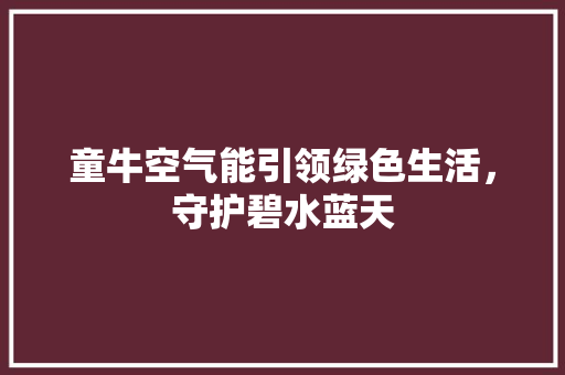 童牛空气能引领绿色生活，守护碧水蓝天 旧房改造