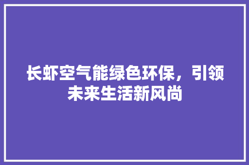 长虾空气能绿色环保，引领未来生活新风尚 洗衣机