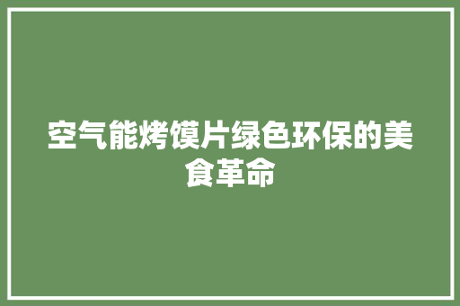 空气能烤馍片绿色环保的美食革命 旧房改造