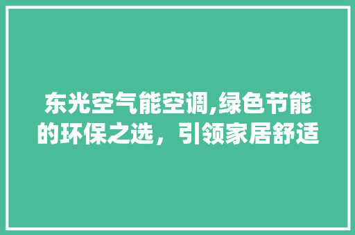 东光空气能空调,绿色节能的环保之选，引领家居舒适新潮流_东光空气能空调 东光空气能空调,绿色节能的环保之选，引领家居舒适新潮流_东光空气能空调 热水器