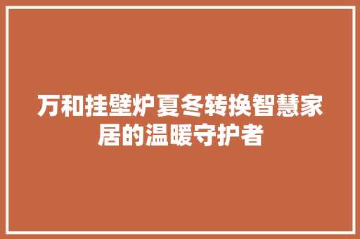 万和挂壁炉夏冬转换智慧家居的温暖守护者 贴膜