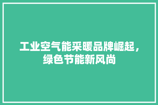 工业空气能采暖品牌崛起，绿色节能新风尚 家具修理