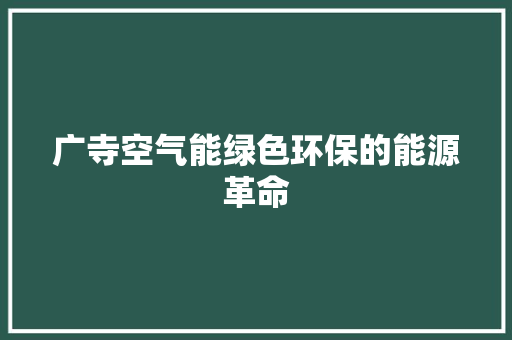 广寺空气能绿色环保的能源革命 洗衣机