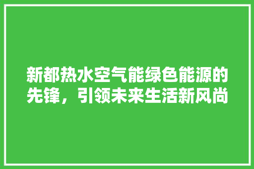 新都热水空气能绿色能源的先锋，引领未来生活新风尚 空调