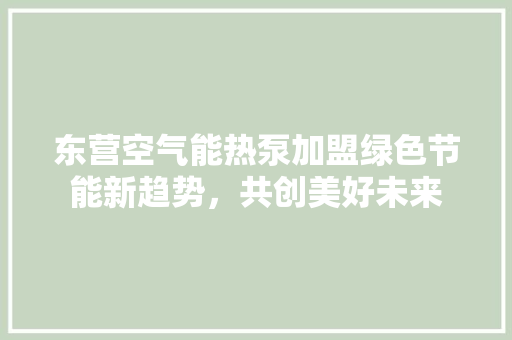 东营空气能热泵加盟绿色节能新趋势，共创美好未来 家具修理