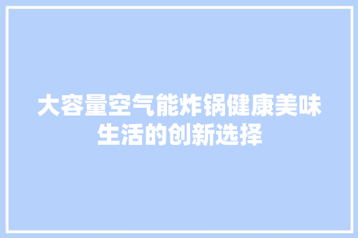 大容量空气能炸锅健康美味生活的创新选择 贴膜