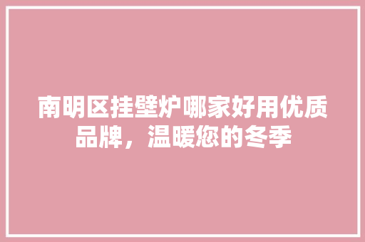 南明区挂壁炉哪家好用优质品牌，温暖您的冬季 水电维修