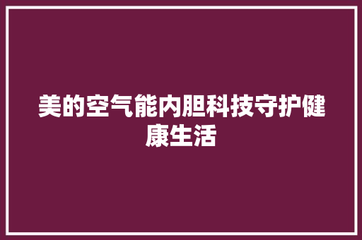 美的空气能内胆科技守护健康生活 冰箱