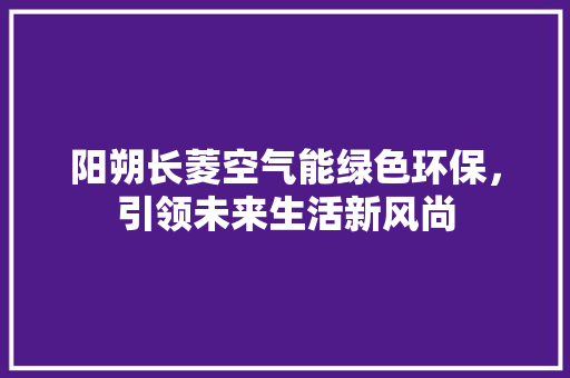 阳朔长菱空气能绿色环保，引领未来生活新风尚 洗衣机