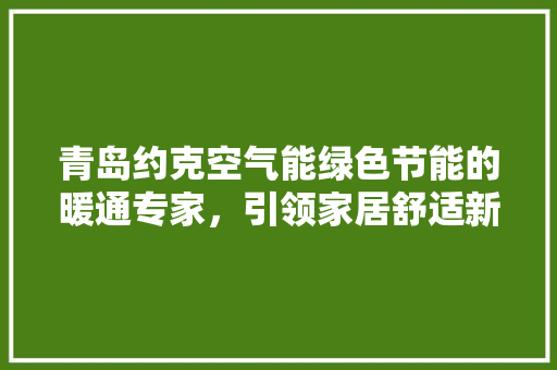 青岛约克空气能绿色节能的暖通专家，引领家居舒适新潮流 洗衣机