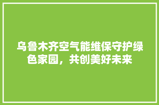 乌鲁木齐空气能维保守护绿色家园，共创美好未来 家具修理