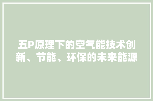 五P原理下的空气能技术创新、节能、环保的未来能源解决方法 洗衣机