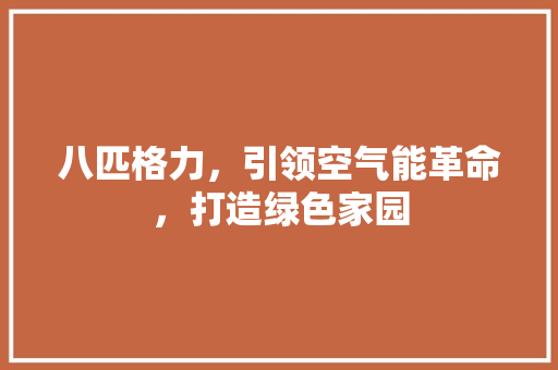 八匹格力，引领空气能革命，打造绿色家园 贴膜