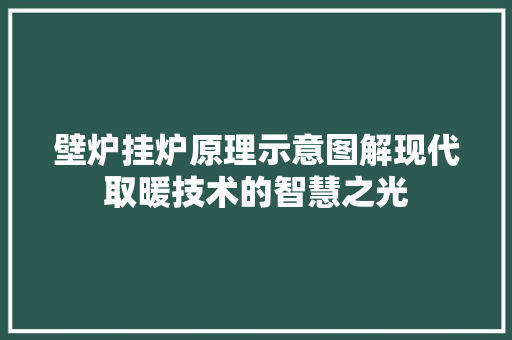 壁炉挂炉原理示意图解现代取暖技术的智慧之光 装修设计