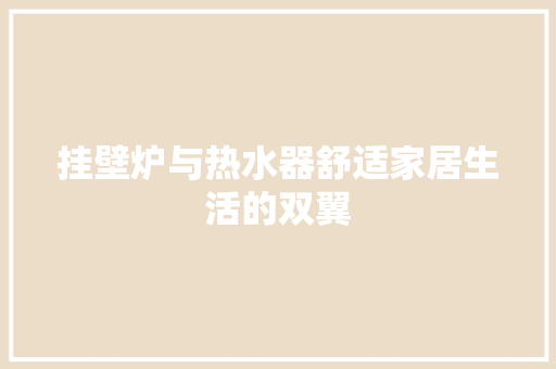 挂壁炉与热水器舒适家居生活的双翼 灯具安装