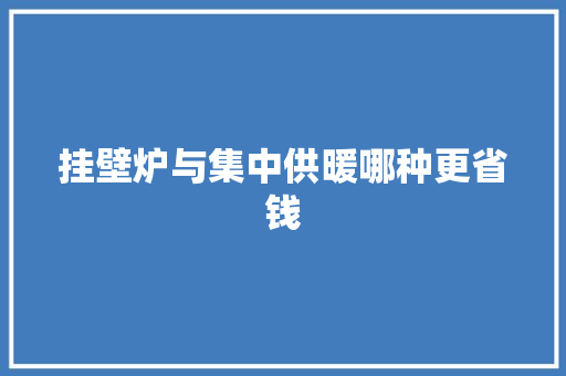 挂壁炉与集中供暖哪种更省钱 灯具安装
