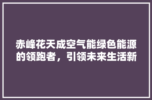 赤峰花天成空气能绿色能源的领跑者，引领未来生活新风尚 装修设计