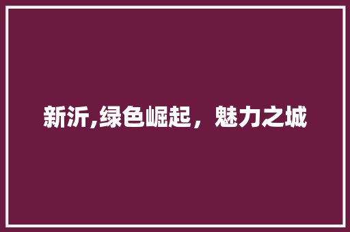 新沂,绿色崛起，魅力之城 洗衣机