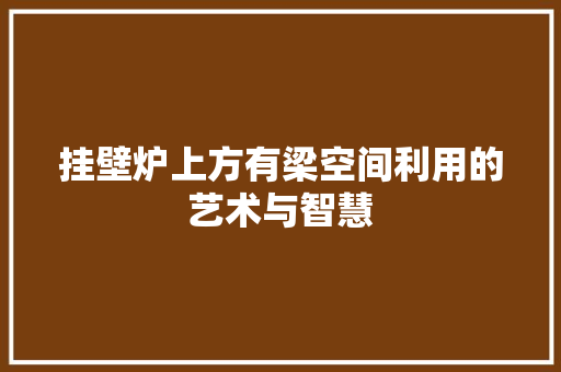 挂壁炉上方有梁空间利用的艺术与智慧 洗衣机