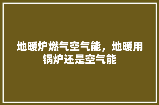 地暖炉燃气空气能，地暖用锅炉还是空气能 家居维修