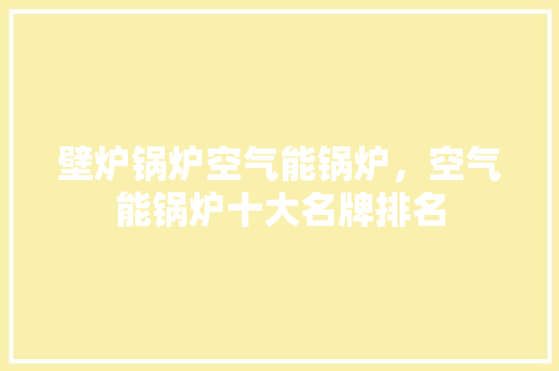 壁炉锅炉空气能锅炉，空气能锅炉十大名牌排名 洁具维修