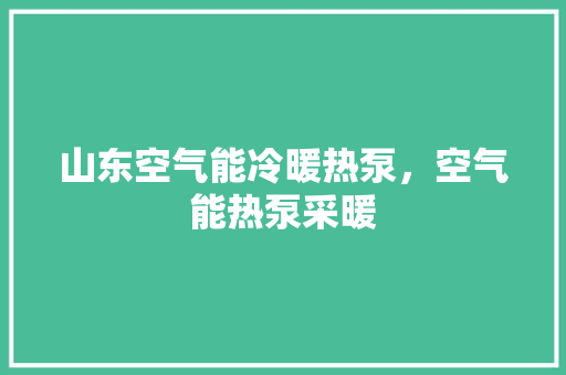 山东空气能冷暖热泵，空气能热泵采暖 翻新改色