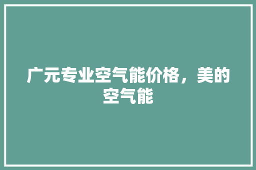 广元专业空气能价格，美的空气能 翻新改色