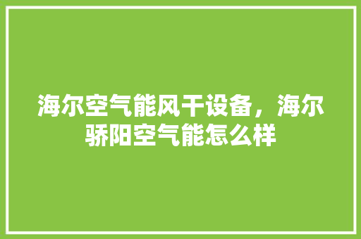 海尔空气能风干设备，海尔骄阳空气能怎么样 家具修理