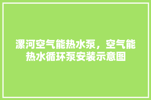 漯河空气能热水泵，空气能热水循环泵安装示意图 龙头管件