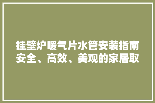 挂壁炉暖气片水管安装指南安全、高效、美观的家居取暖新选择 空调