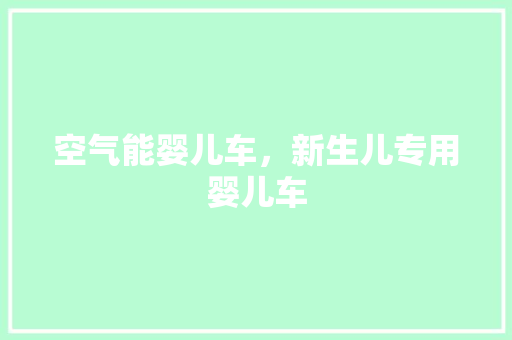 空气能婴儿车，新生儿专用婴儿车 装修设计
