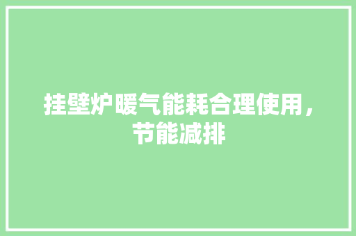 挂壁炉暖气能耗合理使用，节能减排 翻新改色