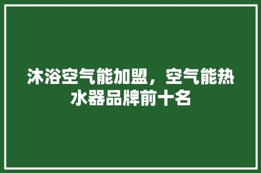 沐浴空气能加盟，空气能热水器品牌前十名 洗衣机