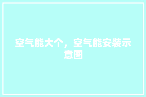 空气能大个，空气能安装示意图 龙头管件