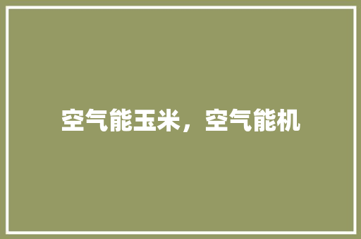 空气能玉米，空气能机 旧房改造
