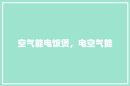 空气能电饭煲，电空气能 龙头管件
