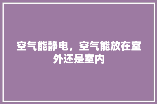 空气能静电，空气能放在室外还是室内 家居维修
