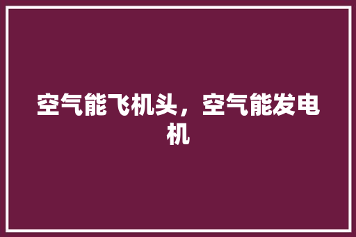 空气能飞机头，空气能发电机 装修设计