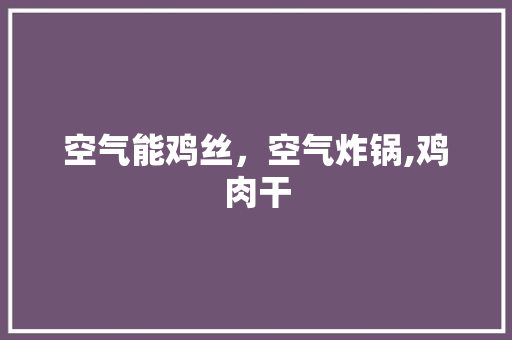 空气能鸡丝，空气炸锅,鸡肉干 翻新改色