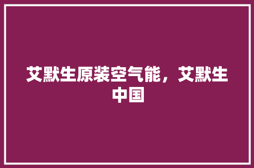 艾默生原装空气能，艾默生中国 家居维修