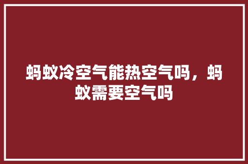 蚂蚁冷空气能热空气吗，蚂蚁需要空气吗 洗衣机
