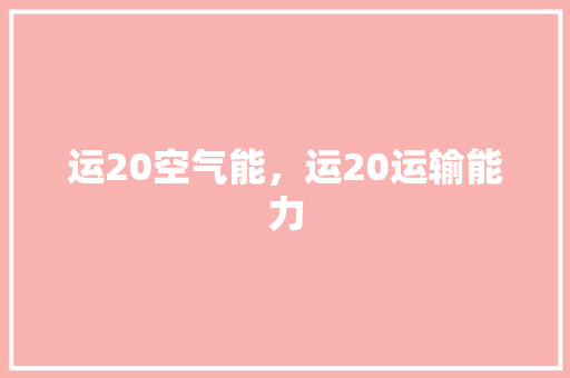 运20空气能，运20运输能力 洗衣机